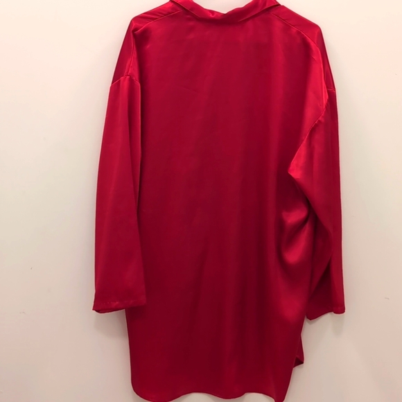 Vintage Victoria's Secret Red Silky Pajama dress M - Picture 4 of 7